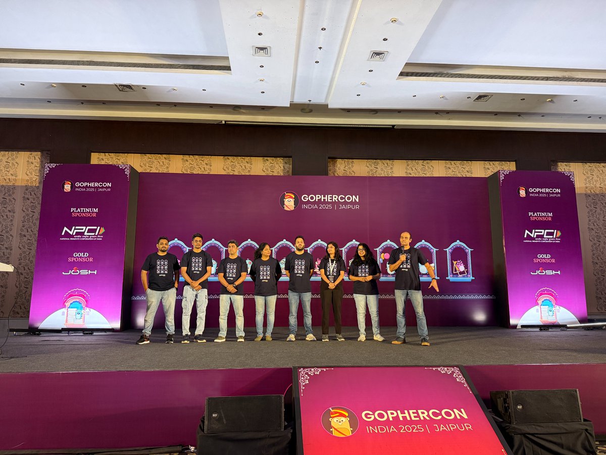 GopherConIndia (@gopherconindia) on Twitter photo Behind every successful #GCI25 is a force of passion, dedication, and teamwork. 💙
Kudos to our incredible team of organizers — you made GopherCon India 2025 possible! 🙌
#GopherConIndia2025 #TeamworkInAction Behind every successful #GCI25 is a force of passion, dedication, and teamwork. 💙
Kudos to our incredible team of organizers — you made GopherCon India 2025 possible! 🙌
#GopherConIndia2025 #TeamworkInAction
