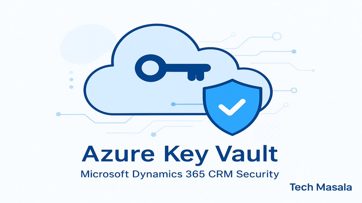 satyamparkash's tweet photo. 📌 What is Azure Key Vault &amp; How It Secures Microsoft Dynamics 365 CRM?

🧑‍💻Learn to manage secrets securely with Power Automate, Power Apps &amp; custom apps.

👉 https://t.co/8PPXIiyUCV

#Azure #KeyVault #Dynamics365 #CloudSecurity #TechMasala https://t.co/owoqsOnpbT