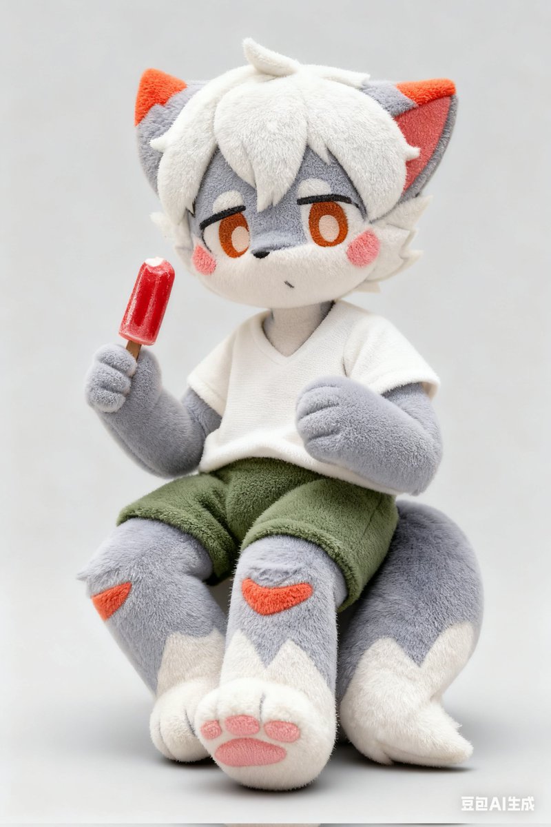 XLMengBaiowo's tweet photo. 拿自己画的用ai变成玩偶了！ https://t.co/7jBk7zQoNC