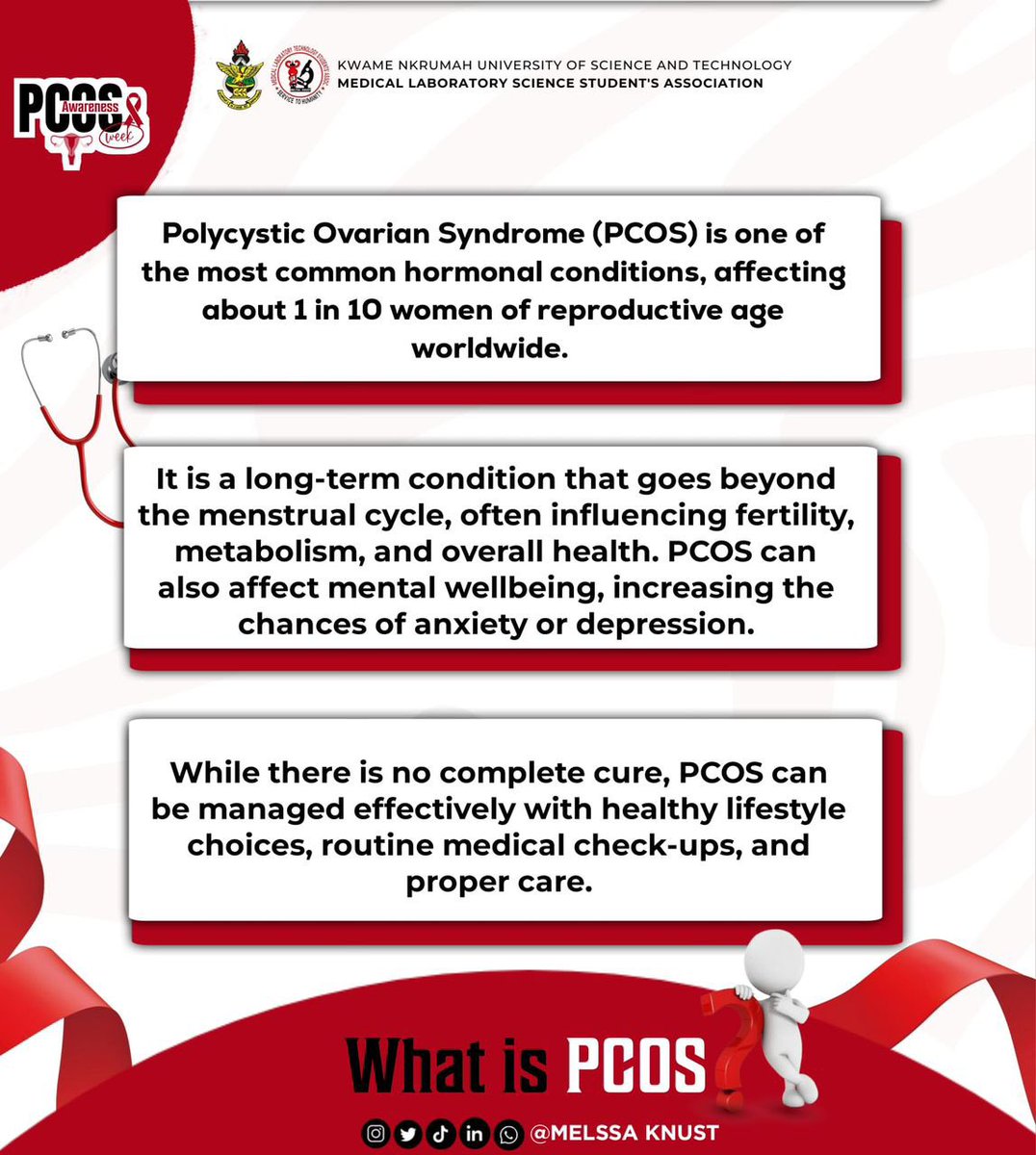 MelssaKnust's tweet image. *🌸 Day 1: What is PCOS? 🌸*

#PCOSAwareness #BreakTheSilence #Women&apos;sHealth