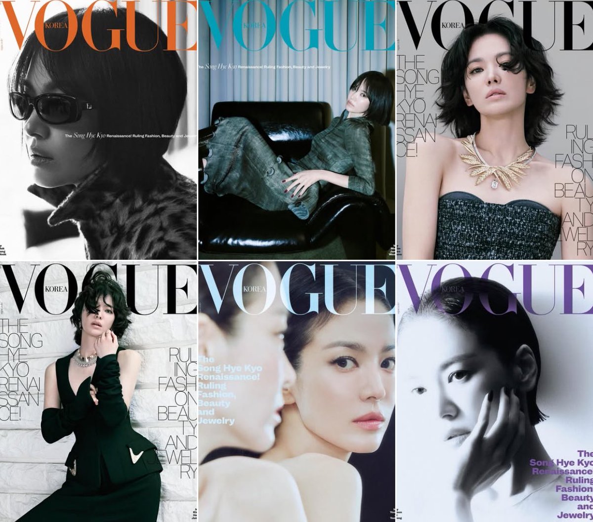 six covers of #SongHyeKyo for Vogue Korea October issue ✨✨✨