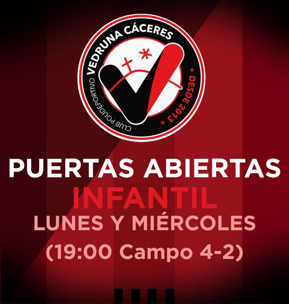 CPVedruna's tweet photo. ⚽ CP Vedruna abre sus puertas esta semana ❤️🖤 Niños y niñas podrán disfrutar del fútbol en un ambiente divertido y lleno de valores. 👶 Prebenjamines y chupetines (fechas por confirmar). 👉 Plazas disponibles, ¡reserva la tuya y ven a conocernos!
🫵🏻¡Os esperamos! https://t.co/cv4amMN4QU