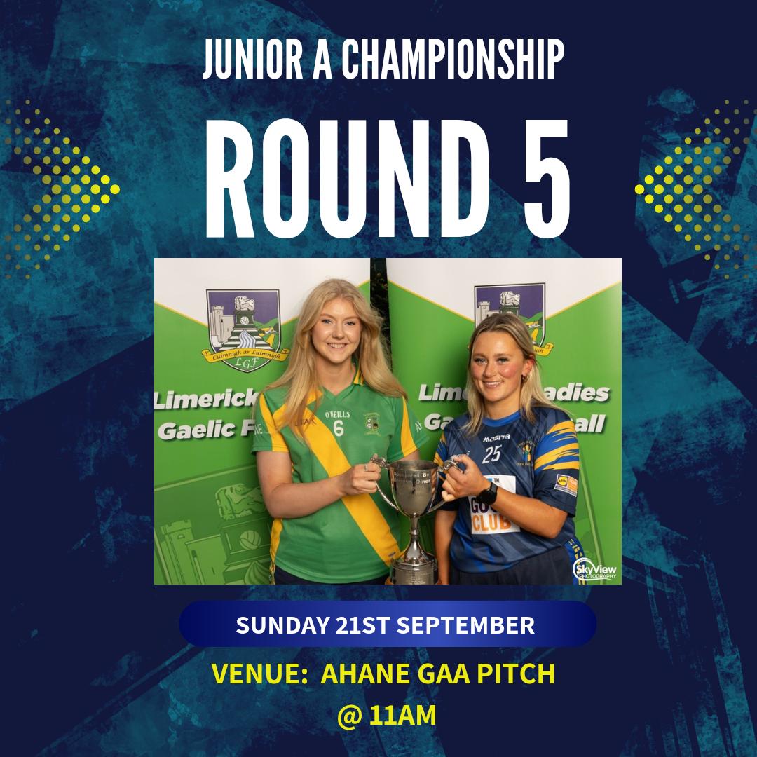 Junior A Championship 
Round 5
Sunday 21st September 2025