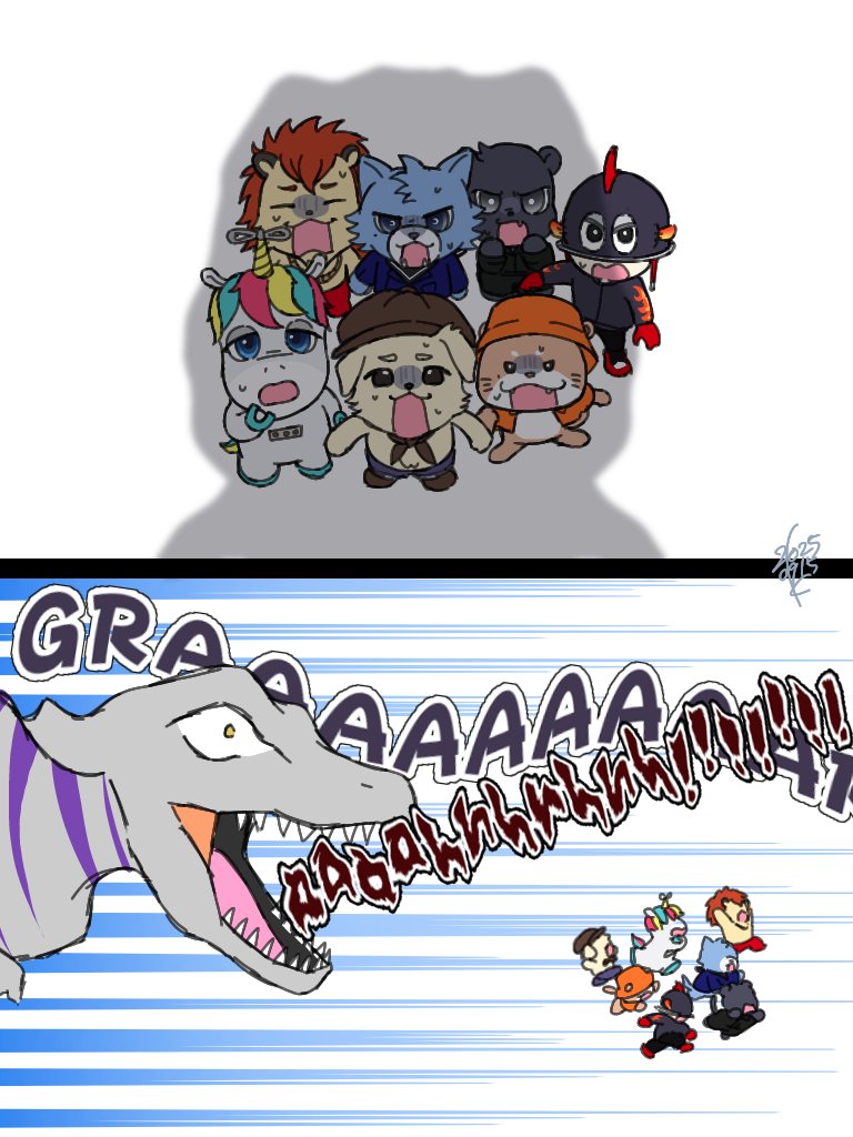 vsサマータイムピロピロザウルス

（模写）