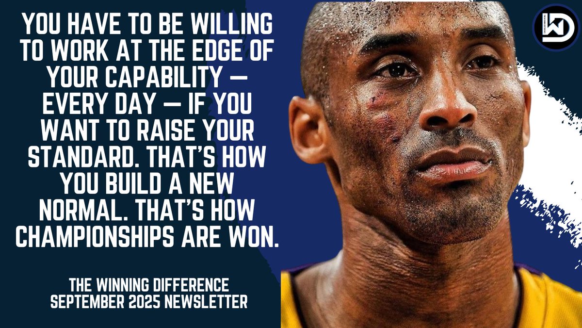 Champions aren’t made by rare moments of brilliance; they’re built through that daily discipline of showing up, stretching capacity, and refusing to settle. 
Over time, this compounding effort doesn’t just raise performance standards — it redefines identity.