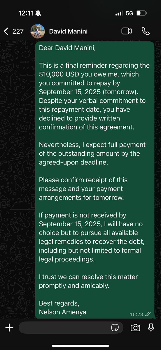 amenya_nelson's tweet photo. There is this guy David Manini, he used to work for Equity bank as a loans manager and left Kenya to go study MPA at Harvard, he lied to me early this year to give him 10k usd for his startup which he would pay back in 3 months but I have since discovered he is a fraud. As I prepare to send summons through my lawyers in the US please help me to remind him to pay back my money! Akilipa I’ll set aside $2000 for comrades. 

Contact: +1 (857) 405-8931

This is the company he is using to defraud people. https://t.co/Bz66crofMT