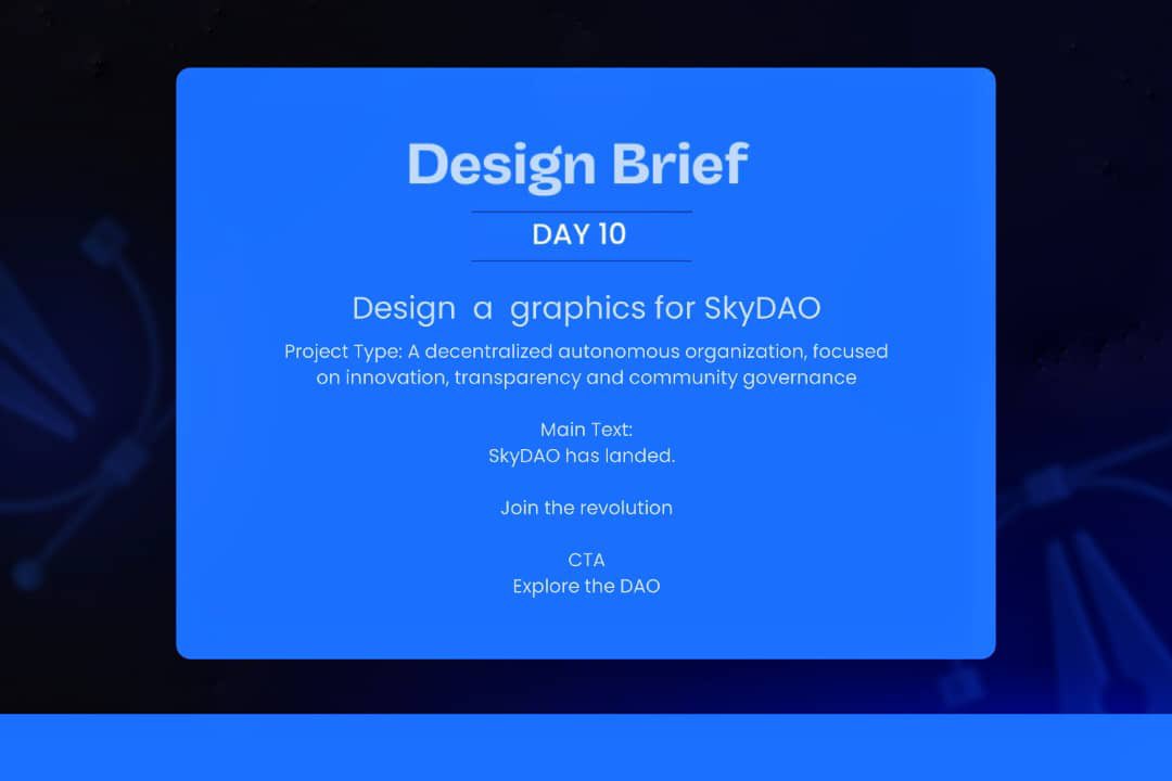 MartinzKreative's tweet image. Missed out on the #30daysweb3designchallenge

But I’m back on track now
Day 10 entry