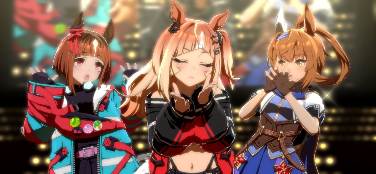 お気づきの方も多いと思いますが…

エスポワールシチー歌唱versionの「うまぴょい伝説」
『あーしだけにチュゥする』はアドリブで歌唱したものを採用していただきました😘

全力で歌って踊るエスポのライブシアター
引き続きお楽しみください💙❤️🤍

#ウマ娘 #ゲームウマ娘