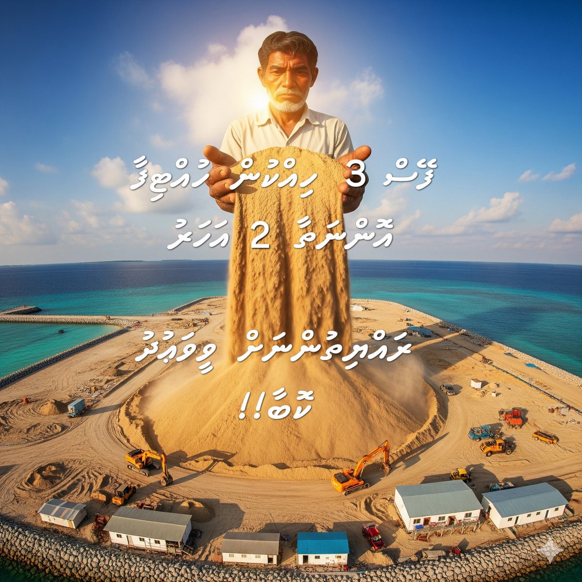 2025 އަހަރުގެ ޖުލައި މަހައް ހިއްކަން ބުނުއްވި ހުޅުމާލޭ ފޭސް 3 އަދިވެސް އޮތީ މަސައްކަތް 2024ގަ ހުއްޓުން ގޮތަށް ނުނިމިއެވެ.
ރައްޔިތުންތަކެއްގެ އުންމީދުގައި ކޮޅުފައިން ނުޖެހުމަށް ރައީސަށް ނަސޭޙަތްތެރި ވަމެވެ.

<a href="/MMuizzu/">Dr Mohamed Muizzu</a>
#Binveriyaa
#HulhumalePhase3
#KobaMageyGoathi
#VaudhuNaamaa