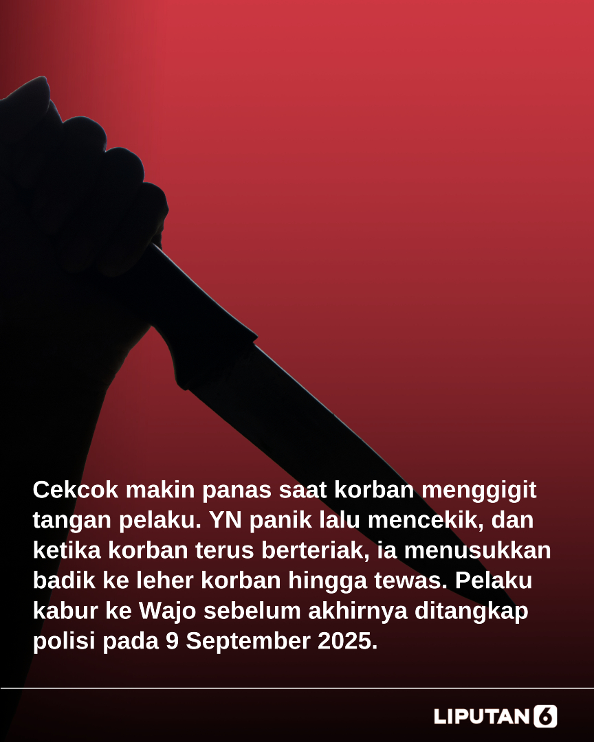 liputan6dotcom's tweet photo. Tragedi pembunuhan di Sidrap mengejutkan publik. Seorang PSK tewas ditikam pelanggannya hanya karena perselisihan soal bayaran. Pelaku kini ditangkap dan terancam hukuman berat, sementara sang suami yang ikut mengantar korban hanya diperiksa sebagai saksi.
#Sidrap #Pembunuhan #Lip6intrnrk