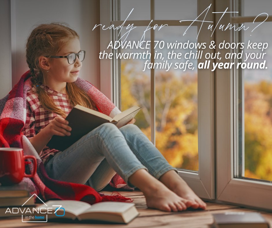 ADVANCE_70's tweet image. 🍂 Ready for autumn? 🍂
Crisp mornings, cosy nights in… make sure your home is just as ready as you are. 🏡✨
ADVANCE 70 windows & doors keep the warmth in, the chill out, and your family safe – all year round. 💛
#AutumnReady #ADVANCE70 #WindowsAndDoors