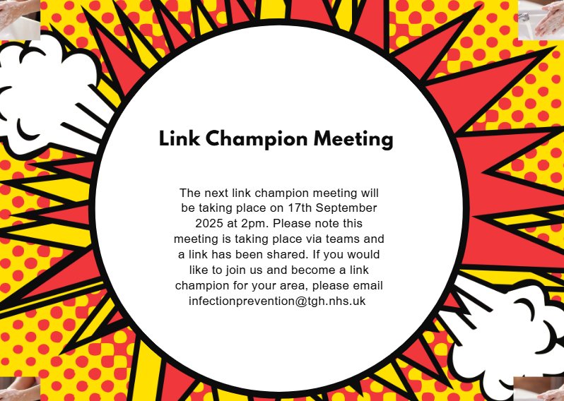 Infection Prevention Link Champion Meeting 17th September 2025 via teams