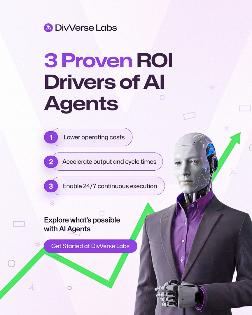 The true return on AI Agents isn’t just in technology, it’s in transformation.
For forward-thinking businesses, AI Agents unlock lower costs, faster cycles, and round-the-clock efficiency.

The question is: how soon will your organization start exploring the ROI of AI?

👉