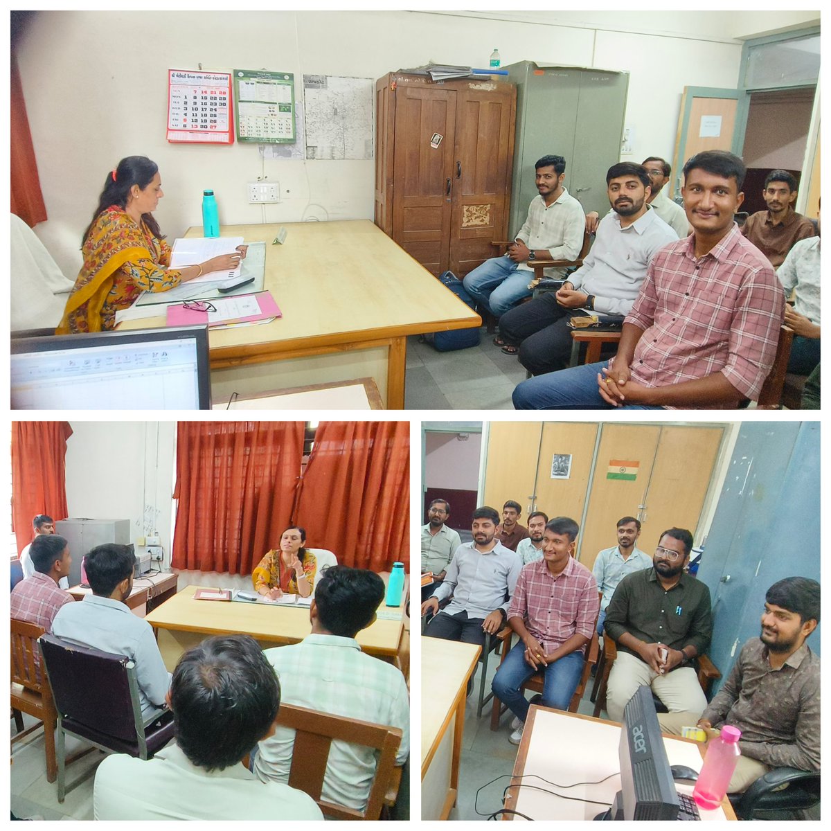 તલાટી કમ મંત્રીશ્રી ઓ ને શાખા માં  થતી વહીવટી કામગીરીની પ્રાથમિક માહિતી મળી રહે તેવા *પંચાયતી રાજ તાલીમ કેન્દ્રના સુચારૂ હેતુ* થી આજ રોજ જમીન દબાણ શાખા જિલ્લા પંચાયત કચેરી રાજકોટ ખાતે  TCM ને તાલીમ આપી
<a href="/DDORAJKOT1/">District Panchayat Rajkot</a> <a href="/mopr_goi/">Ministry of Panchayati Raj, Government of India</a> <a href="/pankajjoshiias/">Pankaj Joshi</a> <a href="/monakhandhar/">Mona Khandhar IAS</a> <a href="/CollectorRjt/">Collector Rajkot</a>