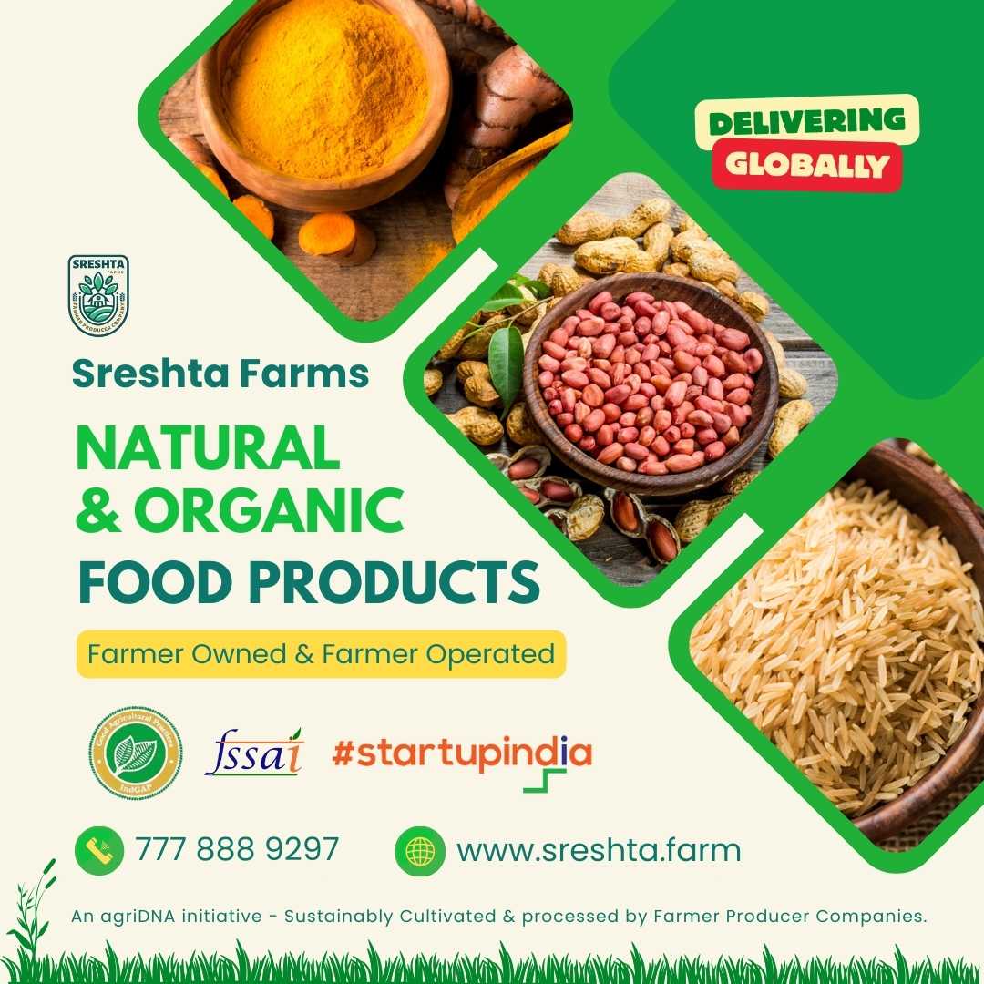 sreshtafarms's tweet image. Sreshta Farms is all set for cross-boarder deliveries! Order your favourite products to get delivered anywhere in the world. 

Order in India at zurl.co/bI122

Order in other countries at zurl.co/gH2my 

#sreshtafarms #farmtokitchen #futureoffarming