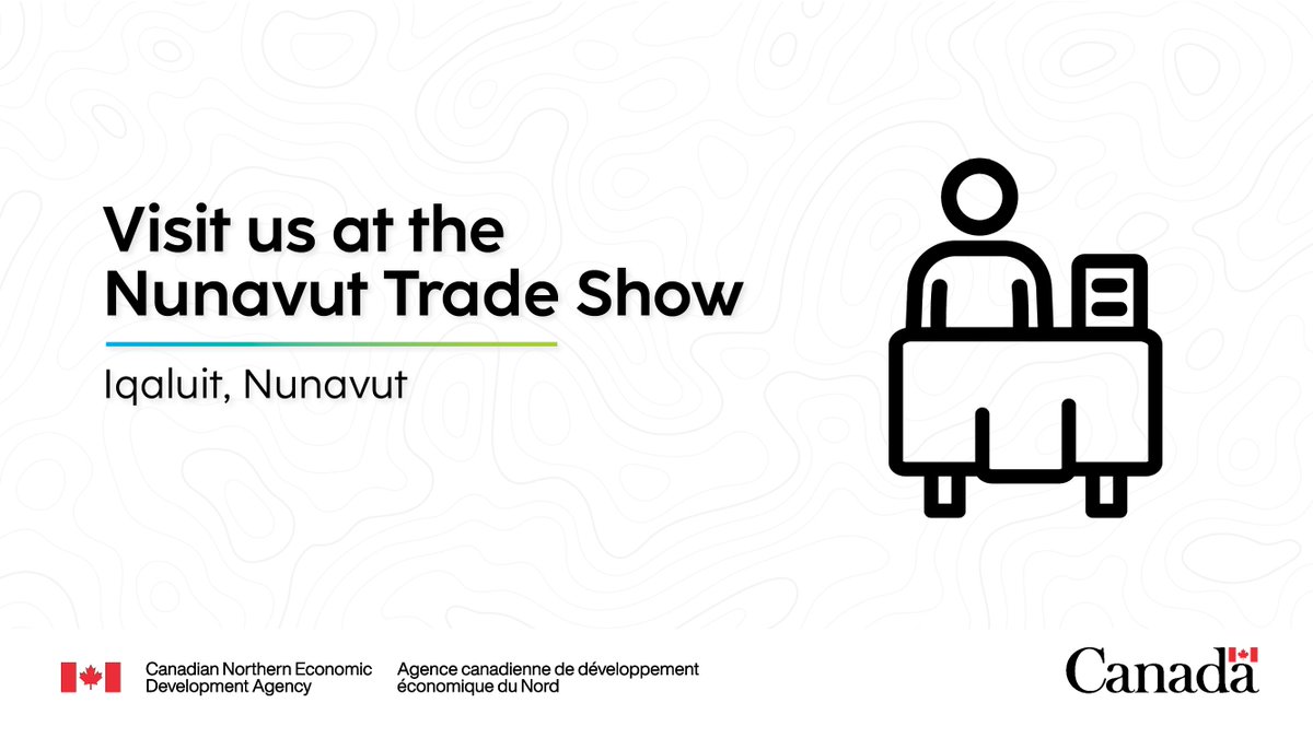 Visit the CanNor team at the 32nd annual #Nunavut Trade Show in Iqaluit Sept. 15 - 18 to learn about funding programs and how we’re working to support economic development in the North. ow.ly/U58b50WPOue
