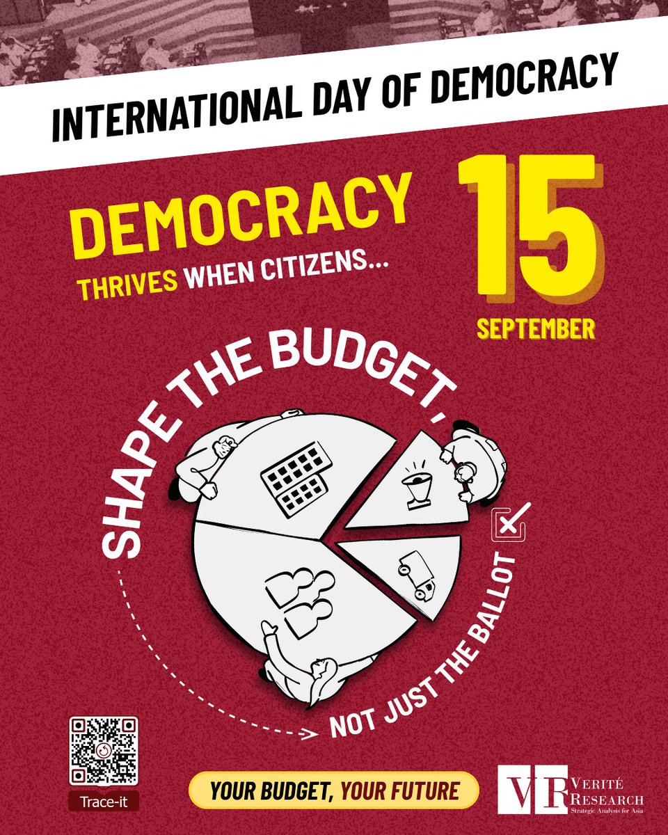 🗳️  𝐃𝐞𝐦𝐨𝐜𝐫𝐚𝐜𝐲 𝐚𝐧𝐝 𝐁𝐮𝐝𝐠𝐞𝐭𝐬 💵

🔴 Today is World Democracy Day.

Democracy is not just about voting in elections. It is also about making citizens’ voices heard in the national budget, because that’s where your tax money is spent.