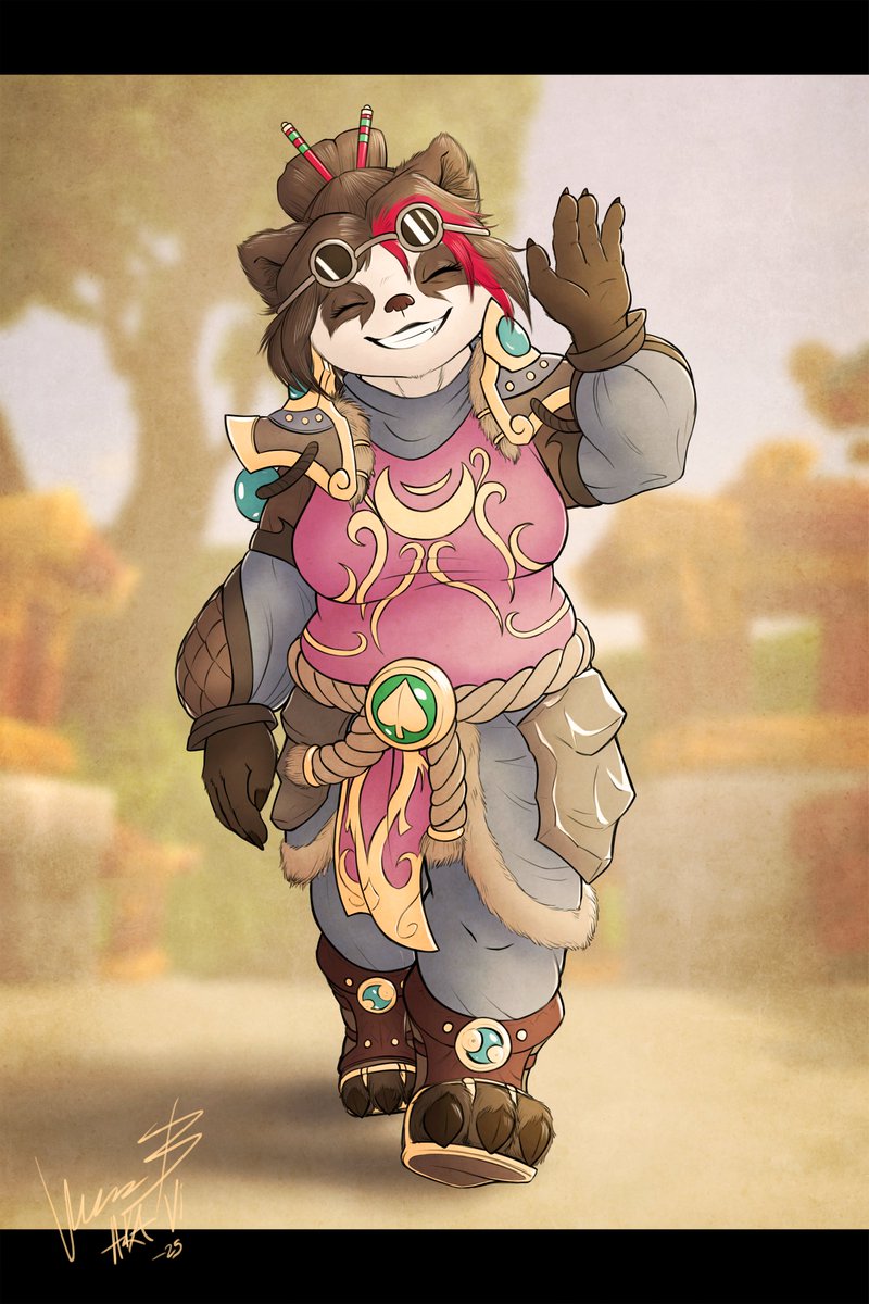 duappe's tweet image. 2nd c0mm done for @JustTheZeke of their pandaren gal! Cheers, was a blast to draw! 😊
#pandaren #warcraft #warcraftart