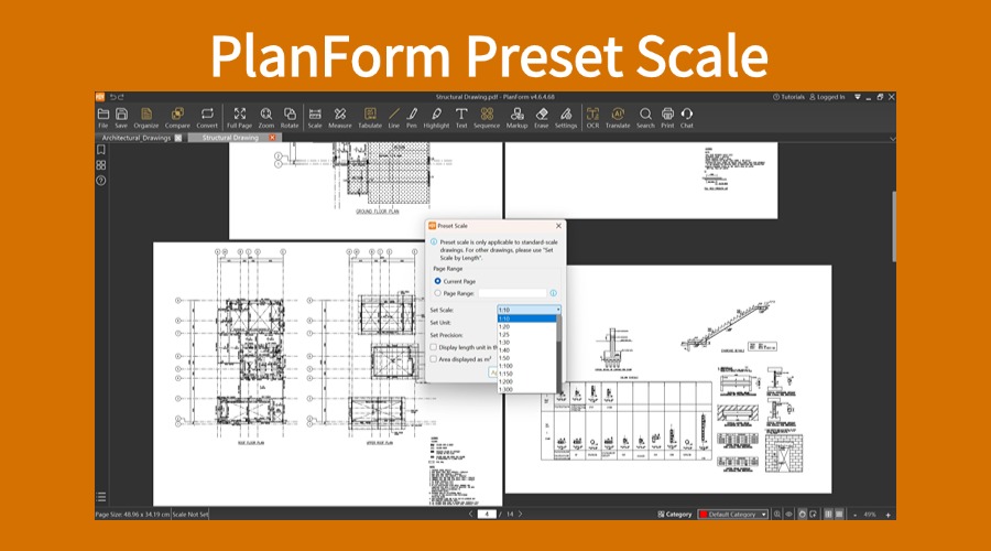 PlanFormPDF's tweet image. 📷 Set your scale in seconds with PlanForm&apos;s Preset Scale feature!
📷 Fast setup
📷 Accurate results
📷 Perfect for site plans &amp;amp; drawings
pdf.fastcadreader.com
Try it now and speed up your workflow!
#PlanForm #PresetScale #SmartMeasuring #AECTools