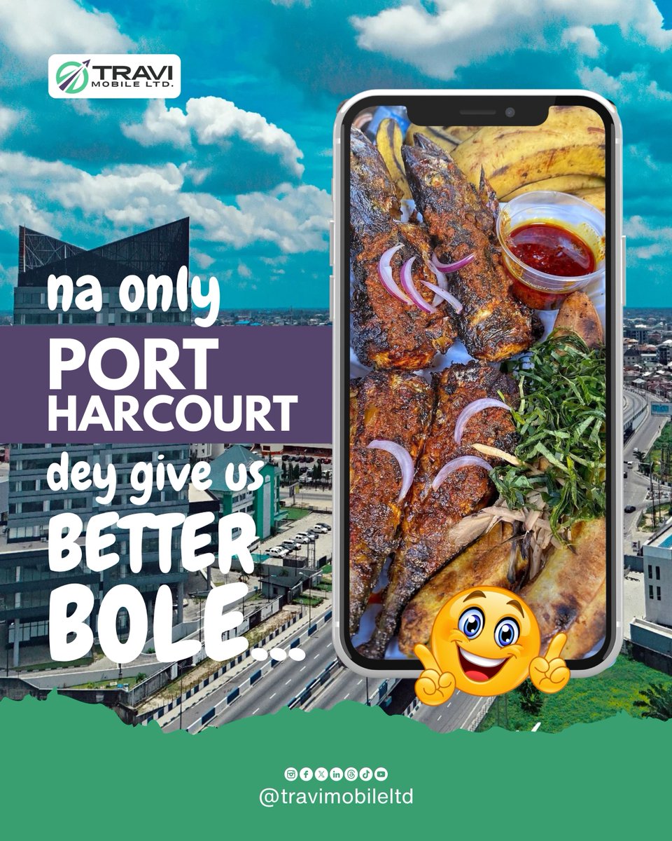 Travimobileltd's tweet photo. Port Harcourt no dey carry last when it comes to Bole & Fish ๐๐๐ฅ
Every bite na premium experience! ๐ฏ
๐ฒ Download the Travi Mobile App today & explore the best of Nigerian cities.
#PHCity #TraviMobile #NaijaStreetFood #BoleAndFish #TravelWithTravi #ExploreNaija #FoodieNaija https://t.co/PdNPIpWUZK