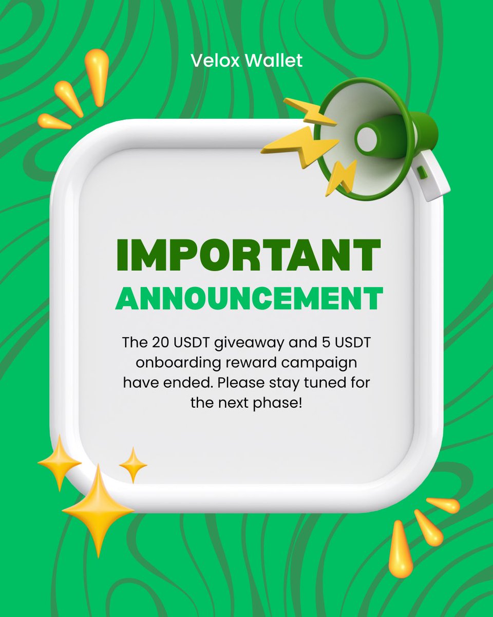 WE HEARD YOU!

Since a lot of people still DM-ing and sending us emails, we officially announced the 20 USDT Giveaway has ended in 30th August 2025, and the onboarding campaign has already finished. Please stay tuned for next phase!