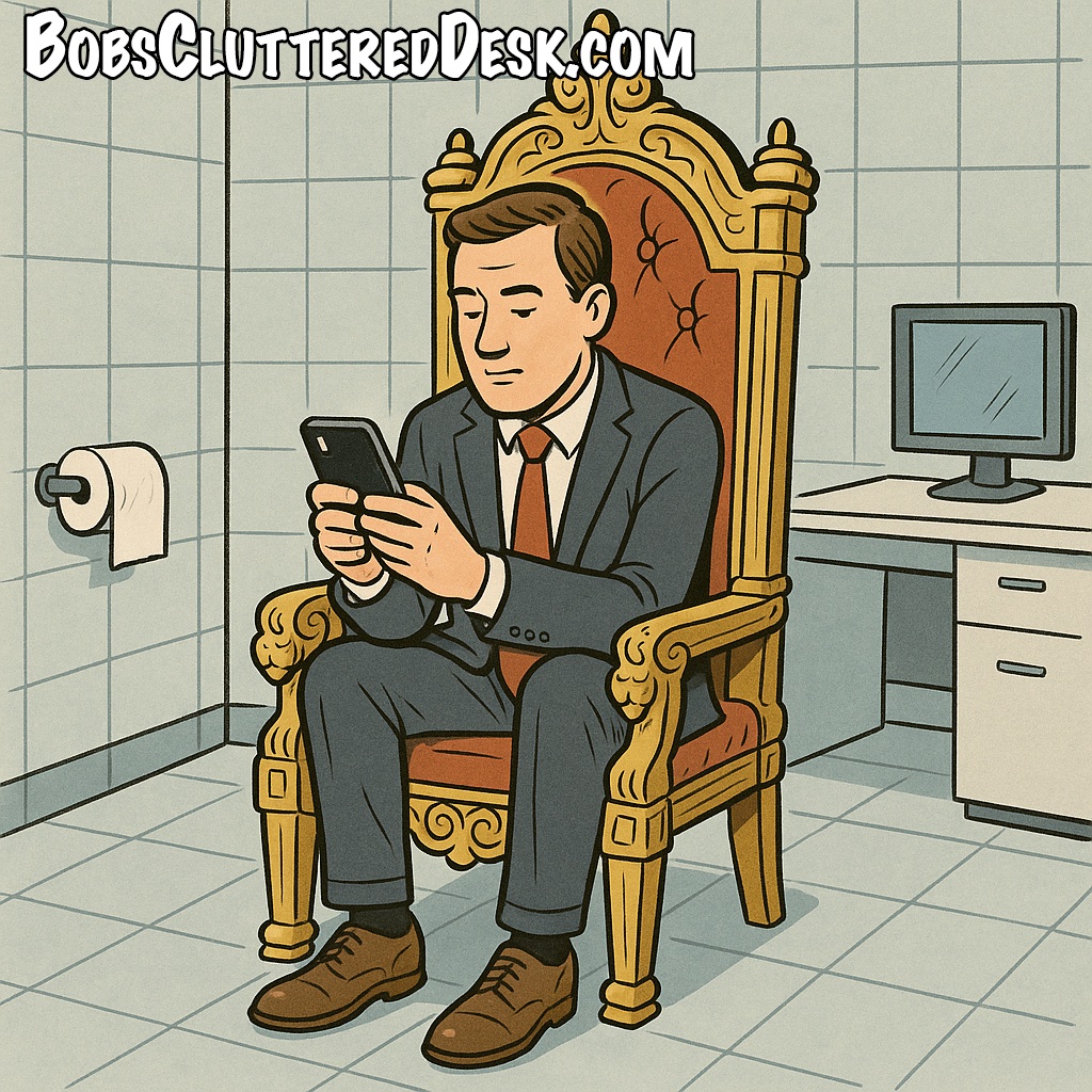 workcompking's tweet image. From Bob&apos;s Cluttered Desk - When the Porcelain Throne Becomes a Workers’ Comp Claim: The Bathroom Scrolling Crisis
bobscluttereddesk.com/2025/09/15/whe…