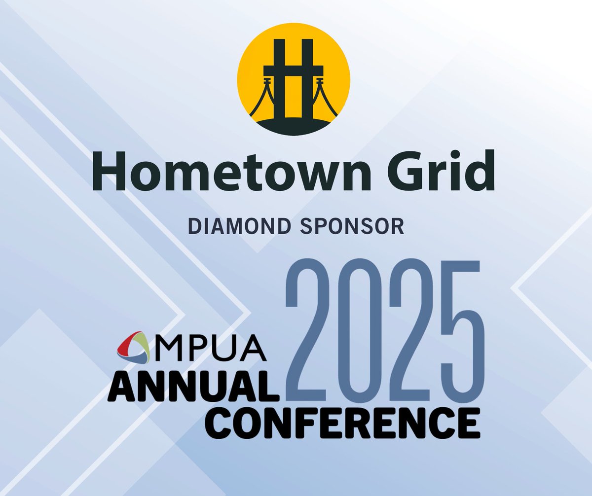 We’re proud to recognize Hometown Grid as the Diamond Sponsor of this year’s Annual Conference!

Hometown Grid offers a simple, affordable, and revolutionary customer outage reporting system.

Learn more and prepare for the big event at MPUA.org/annualconferen….