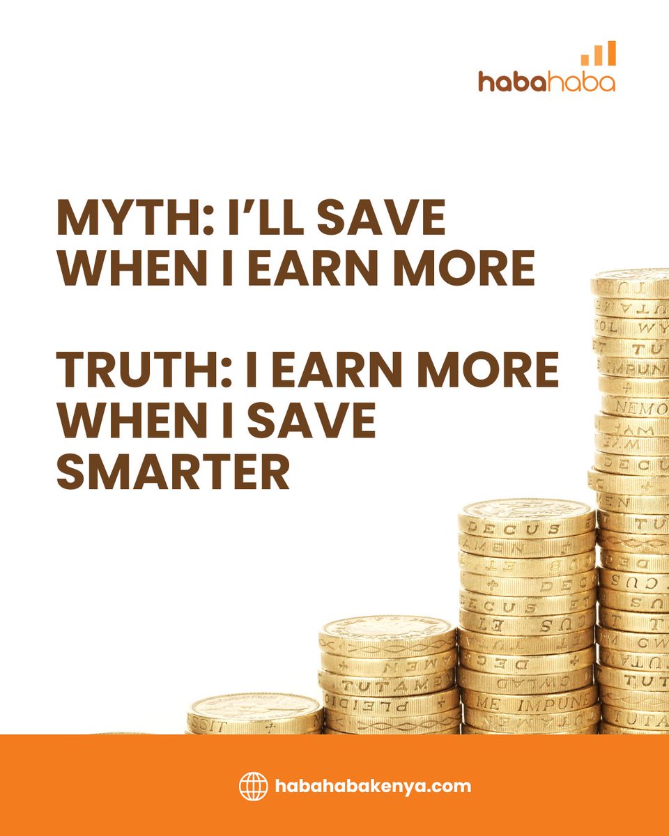 HabaHaba_Ke's tweet photo. Waiting for a bigger paycheck feels safe, but in reality, it keeps you stuck in the same cycle.
The turning point comes when you decide to put your money to work, no matter the amount.
Every shilling saved is a seed planted. https://t.co/X8yySKxvag