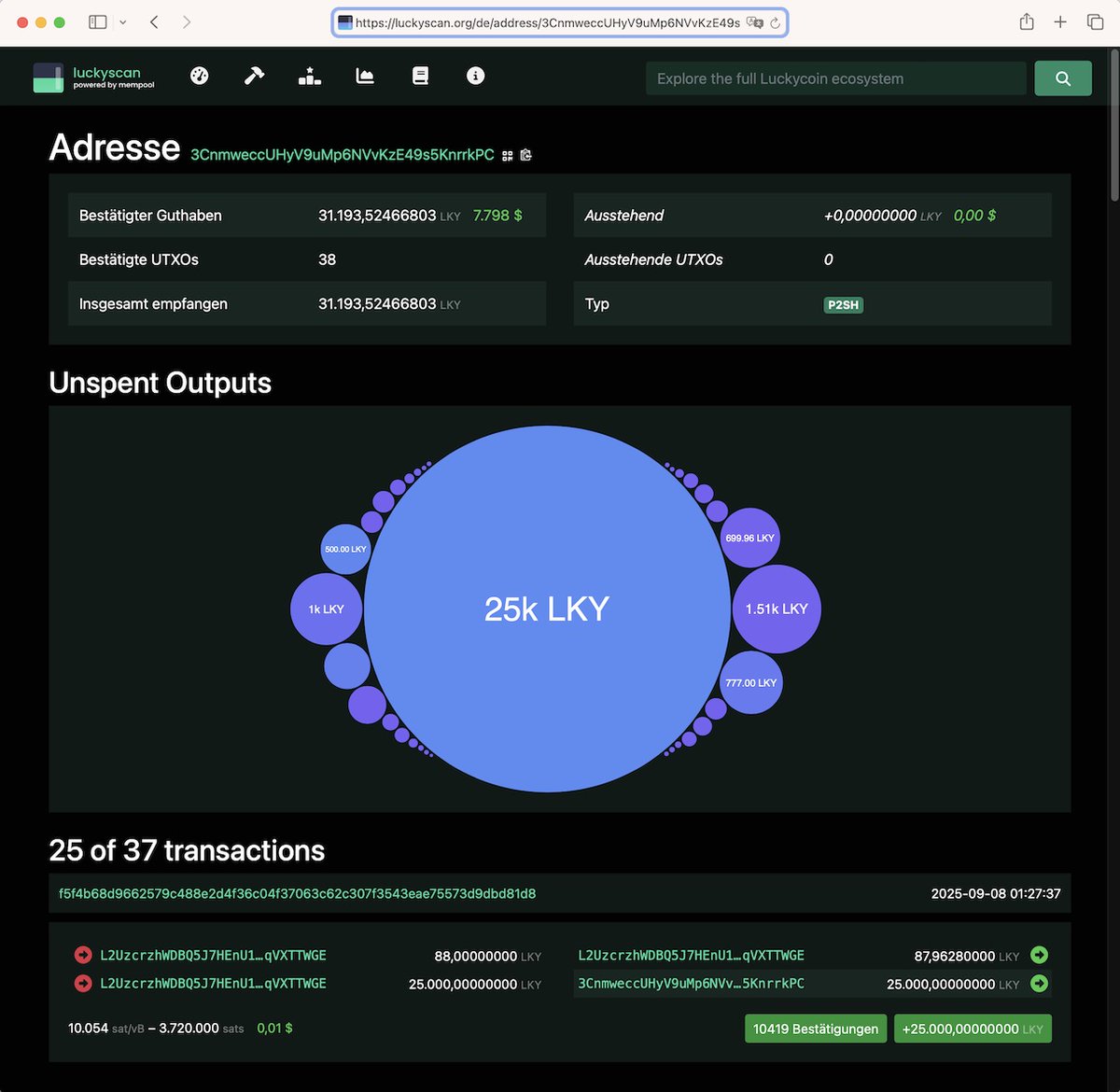 luckywhale13's tweet image. $LKY 🐳 News:

I am thrilled to share that I've donated 25,000 $LKY to the #Luckycoin Project @LuckyCoinProj to support the relaunch of the #Luckycoin. 

More focus. More value. More fun.

We are only getting started!
Get Lucky! #Luckycoin $LKY

luckyscan.org/de/address/3Cn…