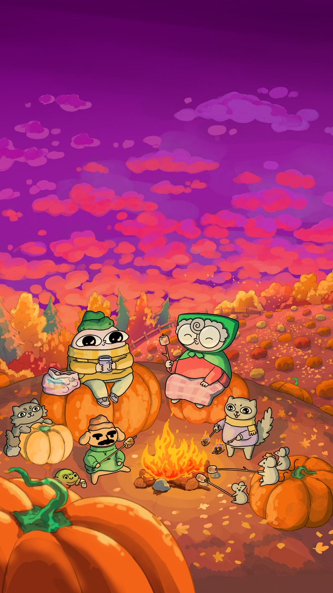 Ketnipz's tweet image. Pumpkin patch wallpapers 🎃