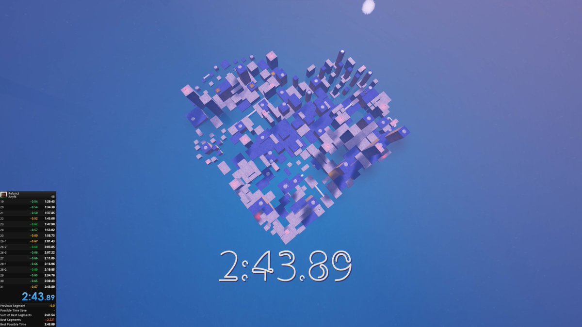 kitsunedayon's tweet photo. Refunct PB 2:43.89 by kitsunedayo
https://t.co/tcXSsrRMbT
#RTA_PB #Refunct https://t.co/EEmnfNDDNk