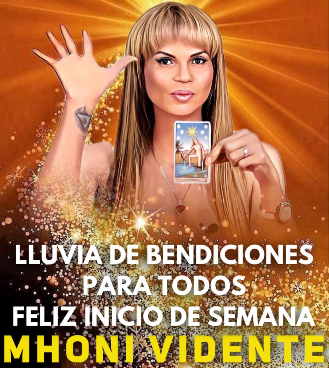 ClubOficialMhoni (@clubmhonifan) on Twitter photo Buenos días <a href="/mhonividente/">Mhoni Vidente</a> que sea un inicio de semana de lo mejor #FelizLunes Para ti que me lees en este día , pido al Señor te conceda lo que más pides; te sostenga ante tu prueba más fuerte; y te regale hoy una muestra especial de su amor.
#FelizIniciodeSemana #MhoniVidente Buenos días <a href="/mhonividente/">Mhoni Vidente</a> que sea un inicio de semana de lo mejor #FelizLunes Para ti que me lees en este día , pido al Señor te conceda lo que más pides; te sostenga ante tu prueba más fuerte; y te regale hoy una muestra especial de su amor.
#FelizIniciodeSemana #MhoniVidente