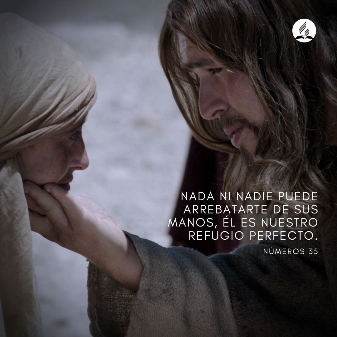 Núm.35
Las ciudades de refugio eran un símbolo de Cristo. Hay buenas noticias para ti; si te has sentido desesperado, solo, triste y desanimado, escucha las siguientes palabras dichas por Jesús: “Venid a mi todos los q estáis cargados y fatigados que yo les daré descanso”. #rpsp