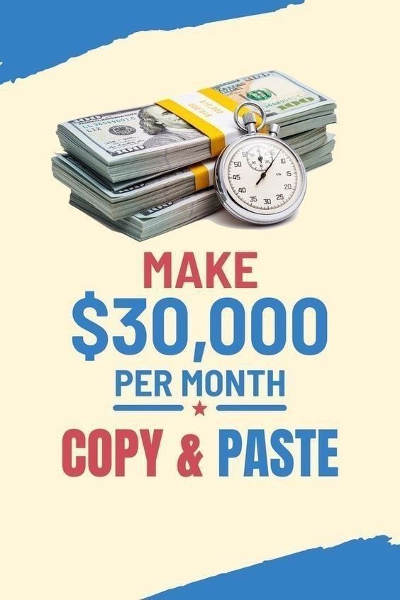 Make $950 Per Day with Copy &amp; Paste Job.🤑

EASIEST SIDE HUSTLE EVER‼️

You just need:

📱 A Mobile 
🌐 Internet
⏱ 2  hours Time

I'll show you how. Grab the free guide now! [ only for 24Hour]

→ Like❤️ 
→comment “DM”
→Follow <a href="/choyamymuna/">Choya</a> 
→RT🔁