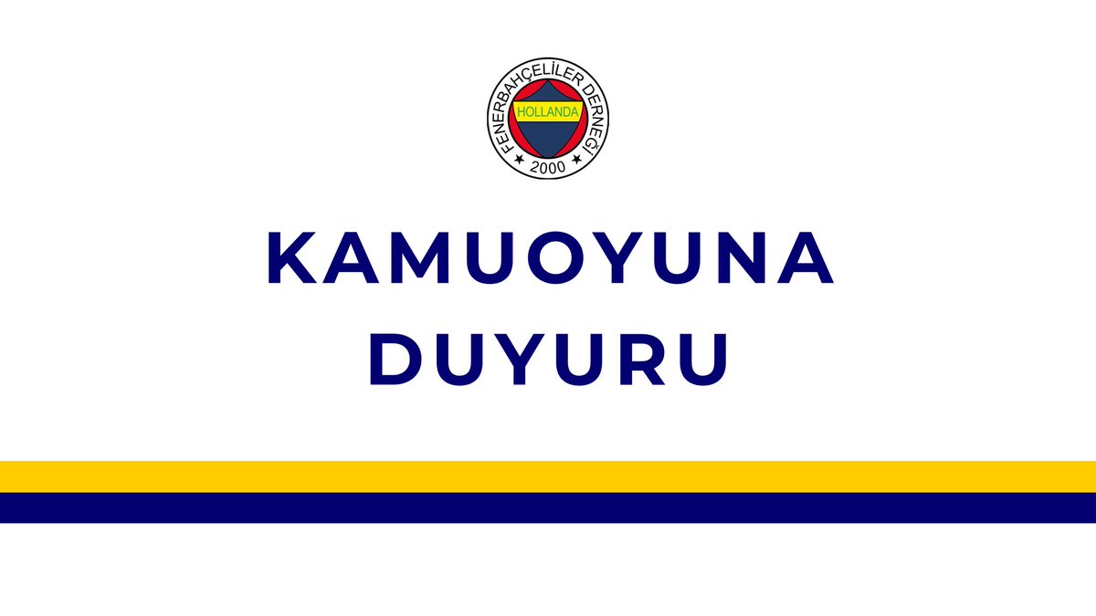 Hollanda Fenerbahçeliler Derneği tweet media