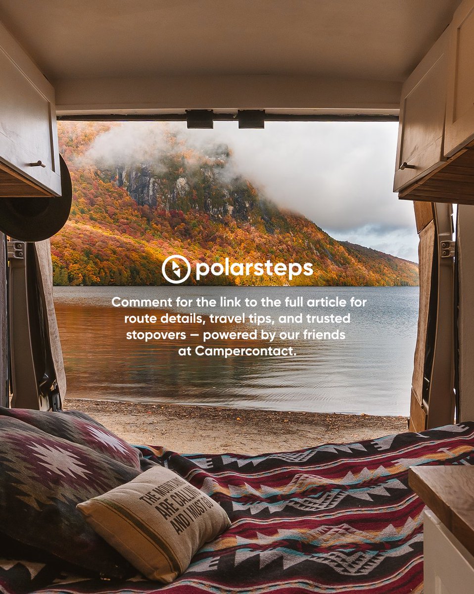 polarsteps's tweet photo. Looking for an autumn road trip around Europe? Find route inspiration hand-picked by our team (and stopovers recommended by @campercontact) on Polarsteps Stories — our brand-new blog! https://t.co/3LLG3IPQeH https://t.co/HJyNq5p3Ot