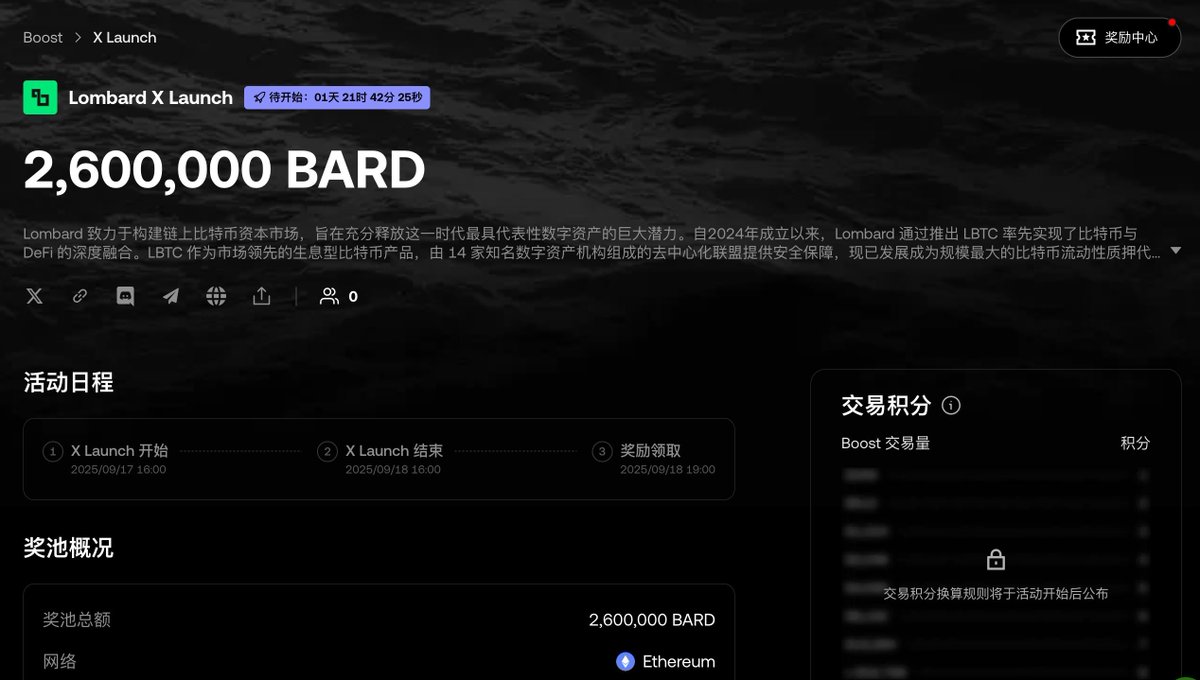 卧槽兄弟们，OKX #BOOST 第二期来了！！！  本次分配代币总量260万，目前盘前价格0.6U，总价值差不多156万U，假设这次投入积分为15万积分的话平均一分差不多10u左右？  https://t.co/TVeqpxZvnF 这次上线有点突然，但是后面上新的频率会越来越快，有人说这次反撸，其实不会 ...