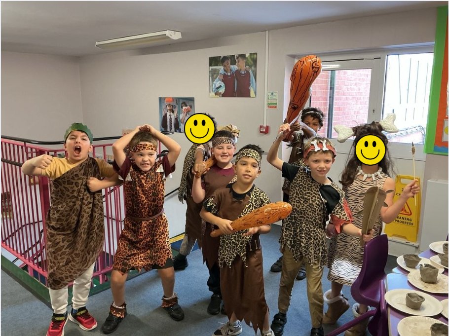 WestfieldPri's tweet photo. Can you guess what day it is today in Year 4? Lots of cave people ready for a fun filled activity day! https://t.co/IeEFGOnBxG