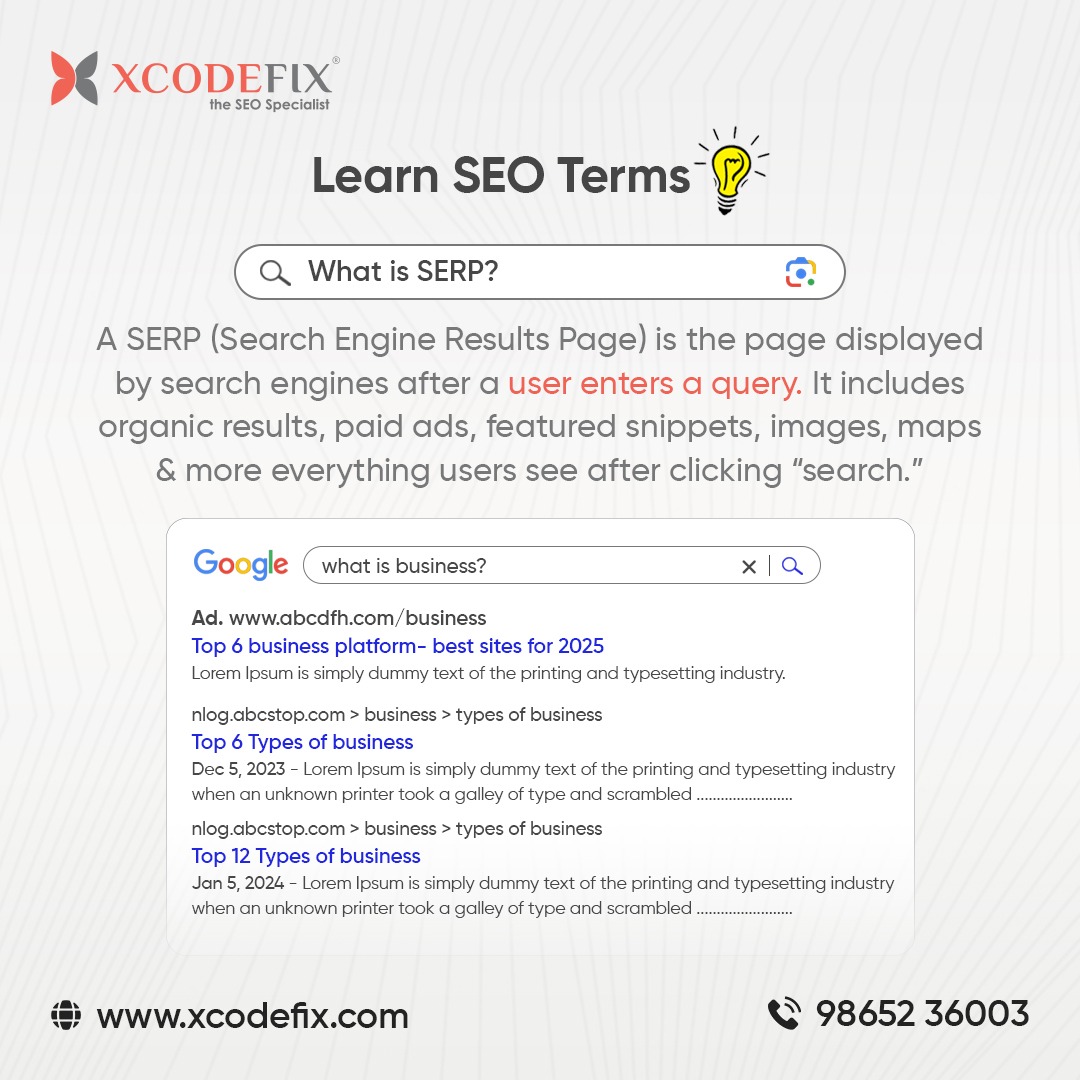 xcodefix's tweet image. 🔎 SERP = Search Engine Results Page
It’s where your customers see ads, organic results, snippets, maps &amp;amp; more.
If your site isn’t optimized for SERPs, you’re invisible to them. 🚀

#seo #serp #digitalmarketing #google #xcodefix