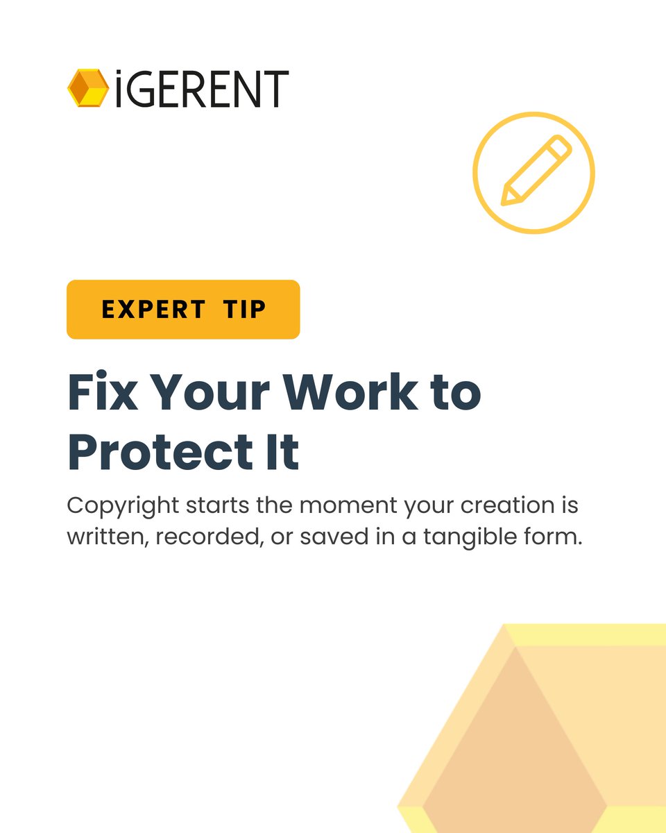 igerent's tweet image. 🔐 You can’t copyright an idea, but once it’s written, filmed, recorded or coded, it’s protected.

Our guide explains what qualifies for copyright and how to safeguard your work:
👉 igerent.com/what-can-you-c…

#Copyright #IPBasics