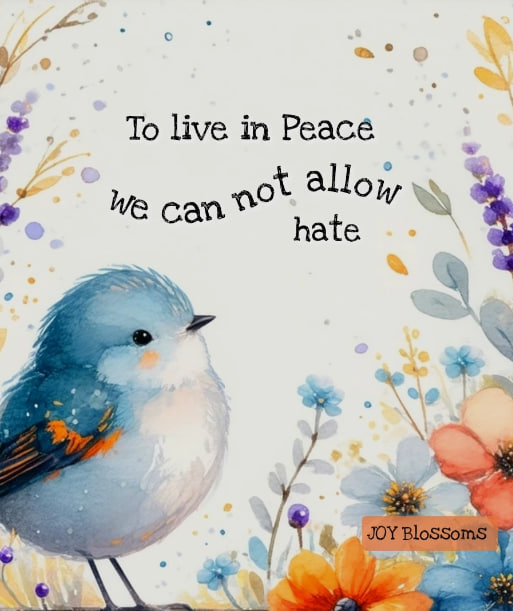 Aarthi1's tweet photo. To live in peace...
We can not allow hate. https://t.co/Cym7gbXoVJ