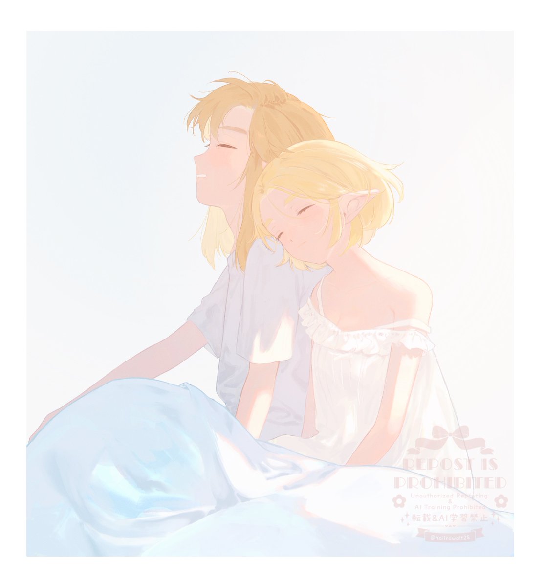 haiirowolf28's tweet image. #zelink 寝起き😪