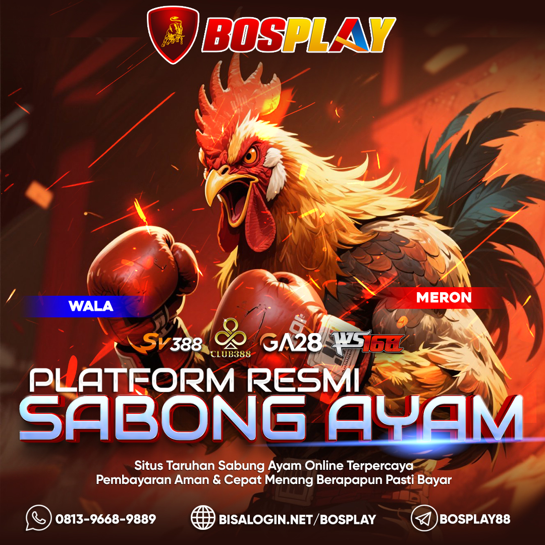 BosplaySlot's tweet photo. BOSPLAY PLATFORM TARUHAN SABONG AYAM RESMI #bosplay #daftarbosplay #bosplaydaftar #bosplay88 #bosplay888 #loginbosplay #linkalternatifbosplay #bosplayslot #boslay99 #bosplay777 #bosplayslot88 https://t.co/9Welff8j9x