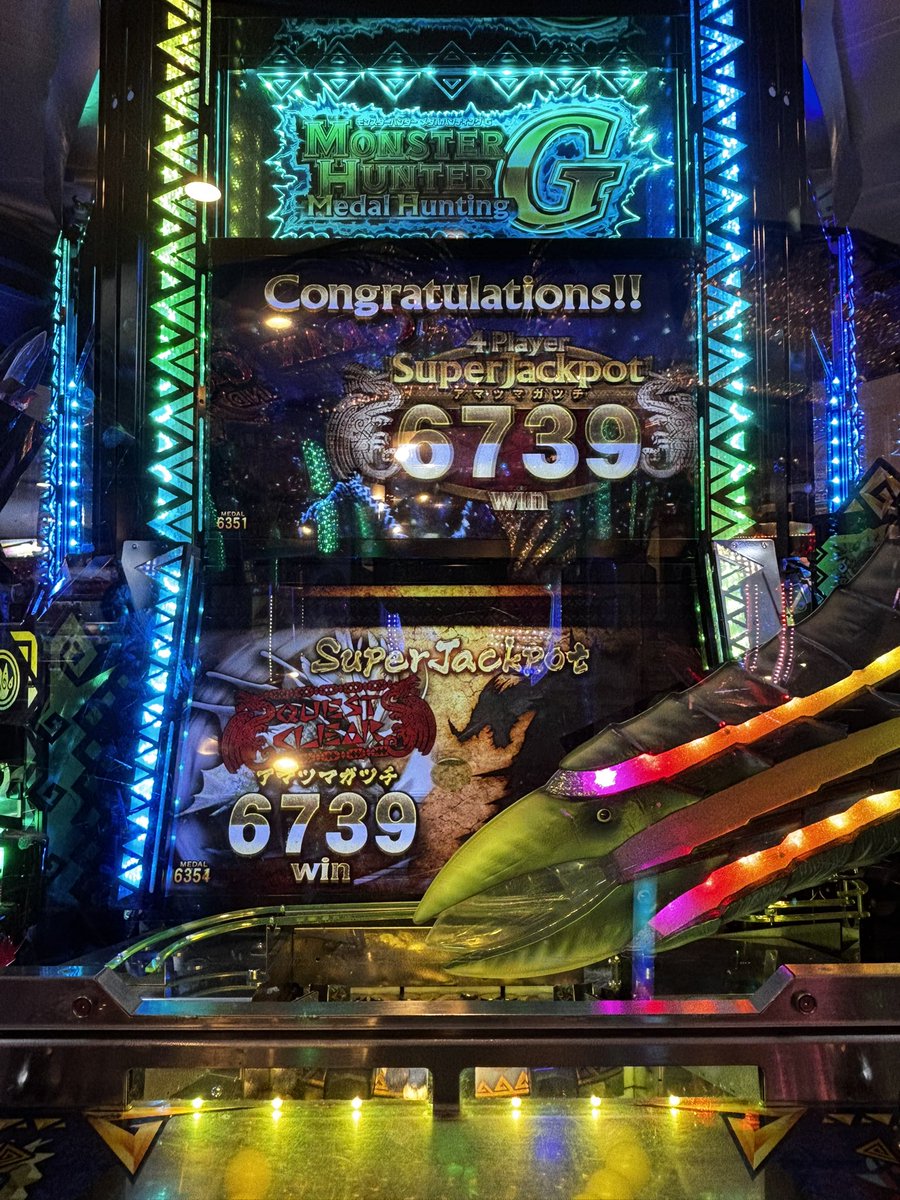 LAN14N's tweet photo. 1日で2回ジャックポット
今年の運使い果たした^_^ https://t.co/5wxC7cw85N