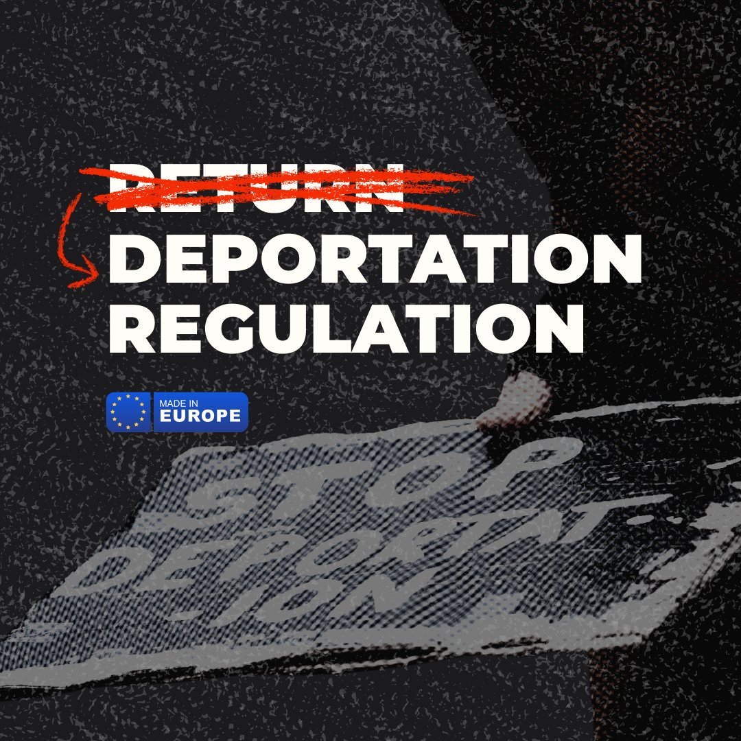Equinoxrji's tweet photo. 🚨 The EU’s new “Return Regulation” is really a Deportation Regulation.

It expands detention, weakens safeguards &amp; creates profit for private contractors at the expense of people’s dignity &amp; communities.

 200 organisations call for it's rejection!

https://t.co/ztzwNWRfIS https://t.co/eS6lCmGrpE