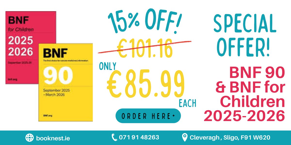 #BNF90 and #BNFforChildren now available to order from The Book Nest at the special price of €85.99 per book.
booknest.ie/special-offer-…