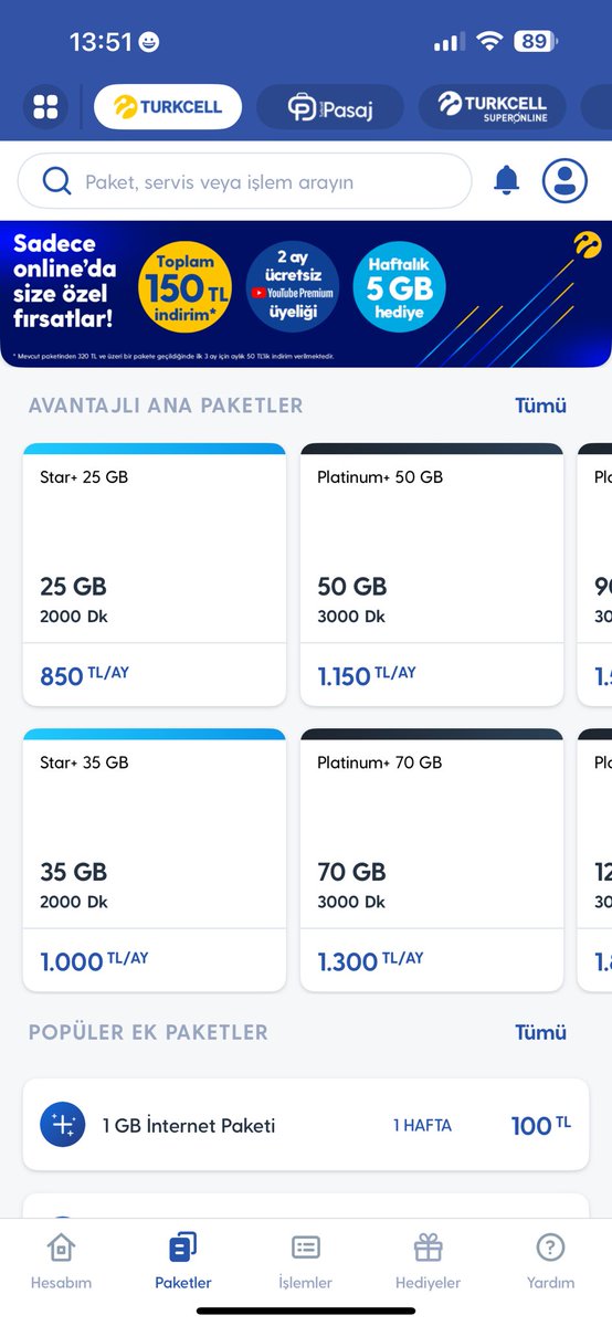 BirrUfuk's tweet photo. Turkcell abonelerine 25 gb 850 ₺ dışarıdan gelene 30 gb 460 ₺ o zaman operatör değiştirip geri geliriz sorun yok https://t.co/ULkmCZDiT7