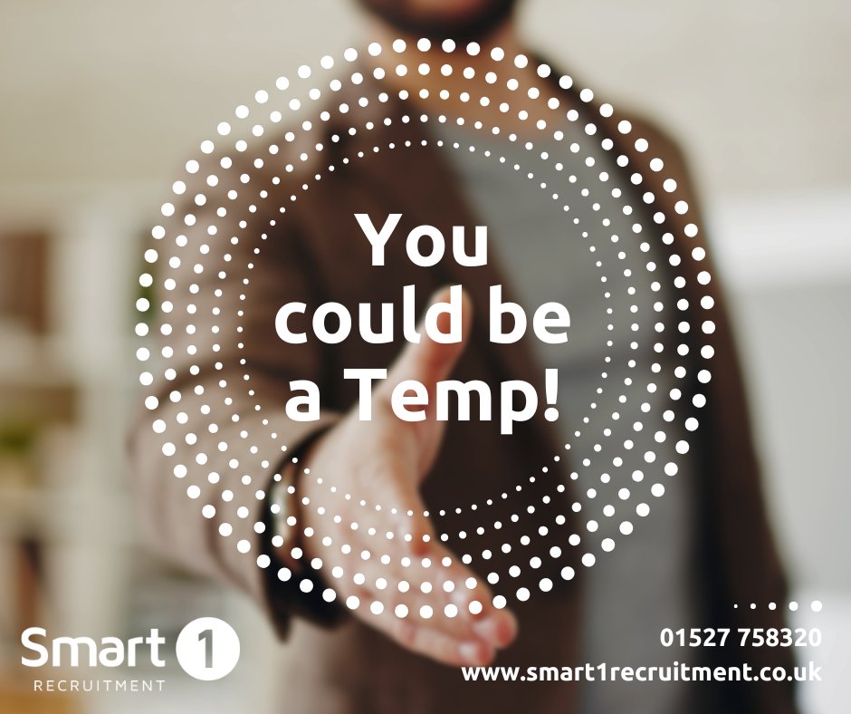 smart1_recruit's tweet image. Becoming a Smart 1 Temp is so easy! You can start working straight away in a job that suits your skills, earning a good wage.

All you have to do is tell us you are interested! Get in touch today: 01527 758320.

More: smart1recruitment.co.uk/our-blog/why-s…

#tempwork #temps #howtobecomeatemp