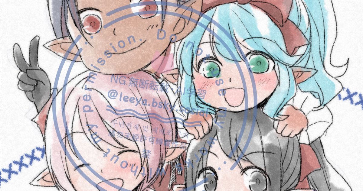 らくがき、ララちゃんズ！

全体→blanche-t.cocotte.jp/illustration/y…