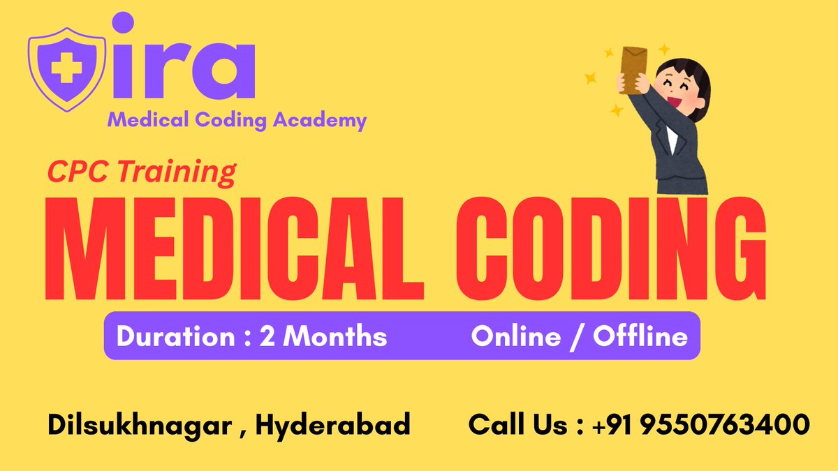 IraCoding's tweet image. “Join IRA Medical Coding Academy today – where expert training meets global career opportunities in healthcare coding!”
“Step into your future with IRA Medical Coding Academy – trusted training, real placements, worldwide recognition.”
#IRAMedicalCodingAcademy #MedicalCoding